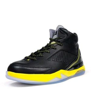Men's Air Jordan Flight Remix Black/Vibrant Yellow